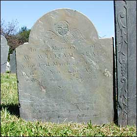 Headstone for Mr. William Seal (1797).