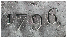Date, inscribed using Old Style.