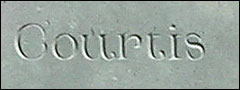 Detail: Elisabeth Courtis (1771) headstone.