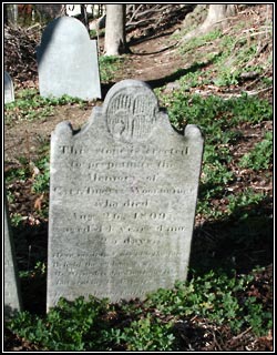 Gravestone for Capt. Thomas Wooldridge Jr (1809).