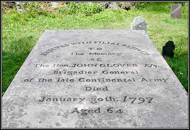 Erected with Filial Respect to the Memory of the Hon. John Glover, Esq., Brigadier General of the late Continental Army.