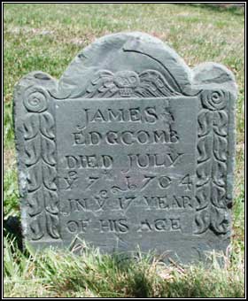 James Edgcomb (1704) headstone.