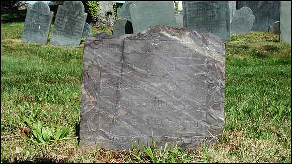 Headstone of Ezikiah Egglestone (172?).
